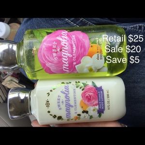 Shower gel and lotion